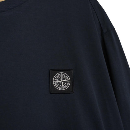 Stone Island AW 2022 Navy Blue Long Sleeve Compass T-Shirt