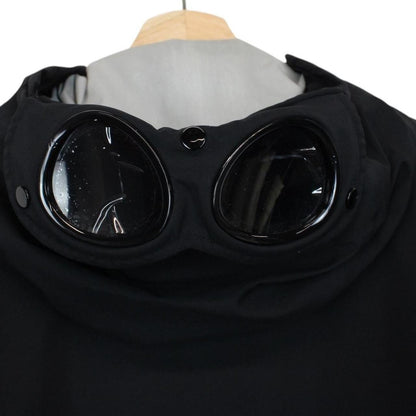 CP Company Black Goretex Infinium Full Zip Goggle Hooded Jacket