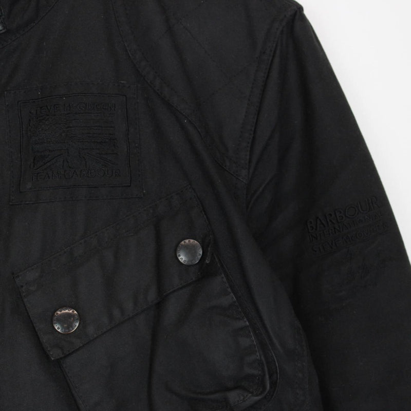 Barbour International Steve McQueen Black Wax Jacket