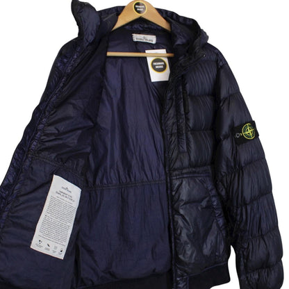 Stone Island AW 2014 Navy Blue Garment Dyed Down 26 GR x SQM_N Puffer Jacket