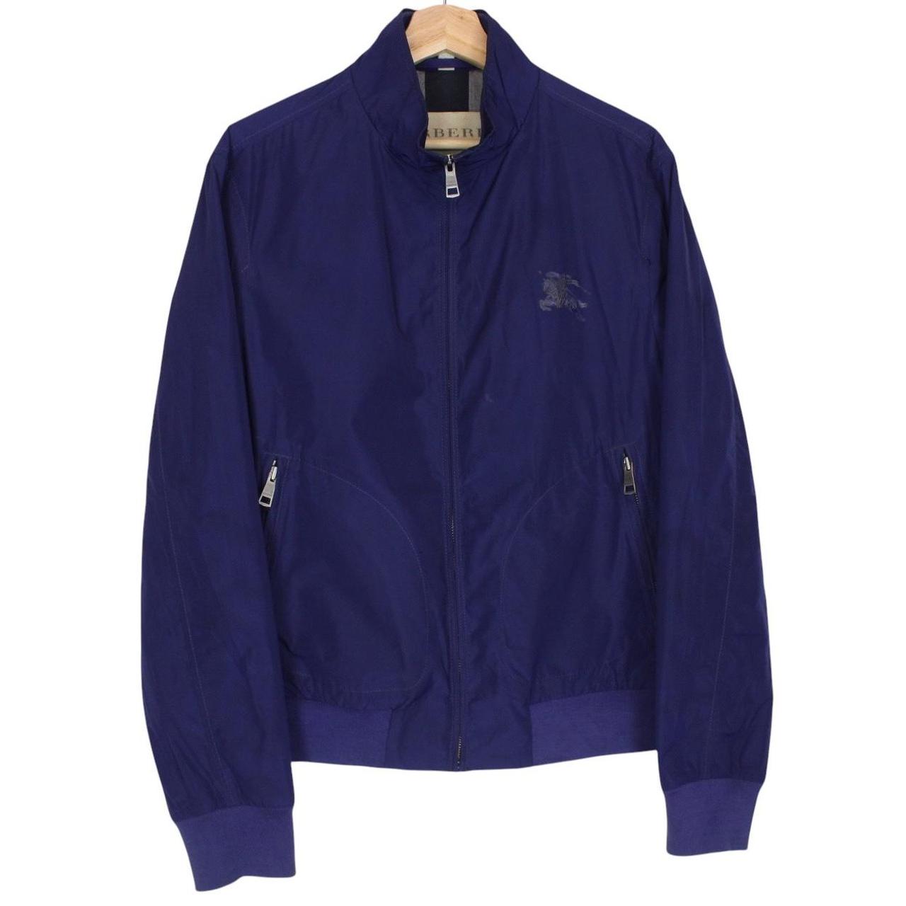 Burberry Brit Blue Nova Check Lined Windbreaker Jacket