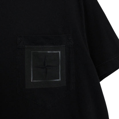 Stone Island SS 2023 Black Short Sleeve Compass T-Shirt