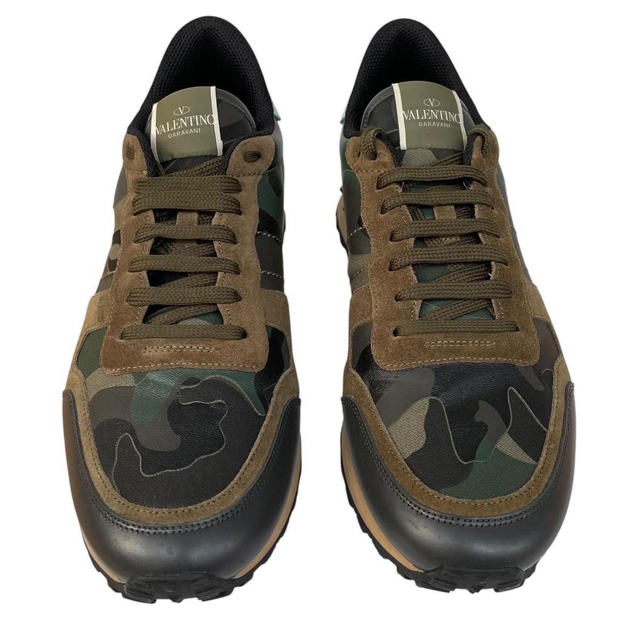 Valentino Garavani Rockrunner Green Camouflage Trainers