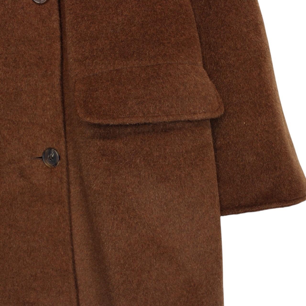 Vintage 90s Burberry Brown Alpaca Wool Coat