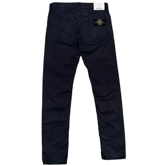 Stone Island AW 2017 Black Slim Fit Cotton Trousers