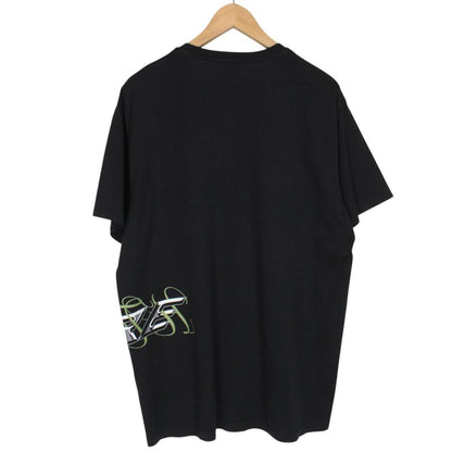 Givenchy Paris Black and Multicoloured Floral Print Short Sleeve Cotton T-Shirt