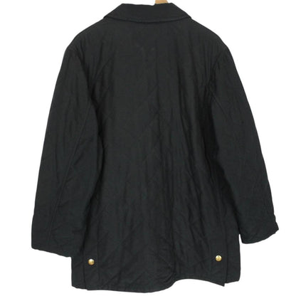 Vintage 90s Burberry Black Nova Check Lined Quilted Jacket