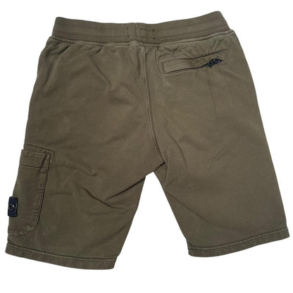 Stone Island SS 2019 Khaki Green Cotton Jogger Shorts