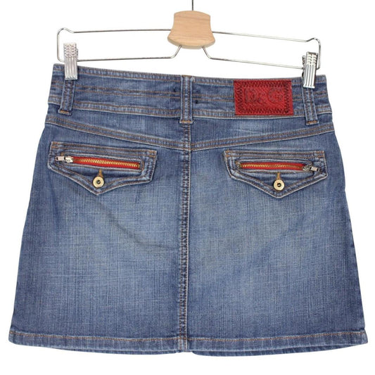 Dolce &amp; Gabbana Blue Denim Mini Skirt
