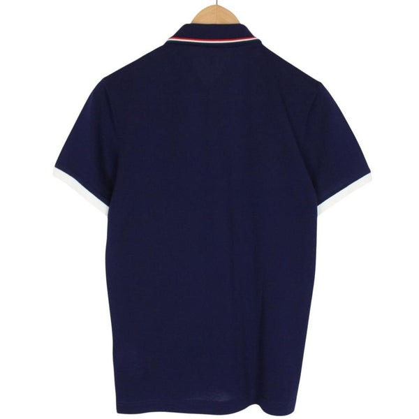 Moncler Maglia Manica Corta Navy Blue Short Sleeve Polo Shirt