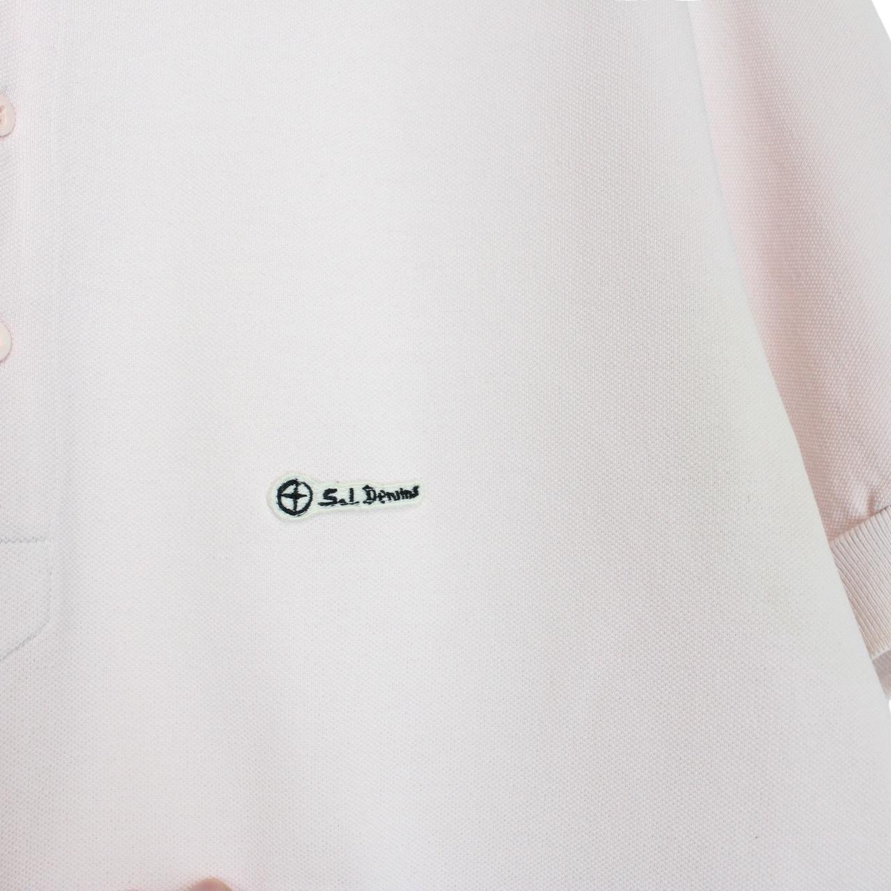 Vintage Stone Island Denims Pink Short Sleeve Polo Shirt