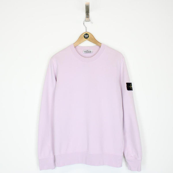 Stone Island SS 2022 Lilac Purple Cotton Sweatshirt Jumper