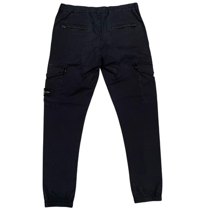 Stone Island SS 2018 Black RE-T Fit Cargo Trousers