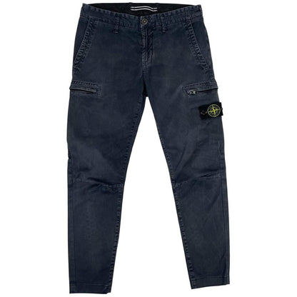 Stone Island AW 2020 Black Skinny Fit Cargo Trousers