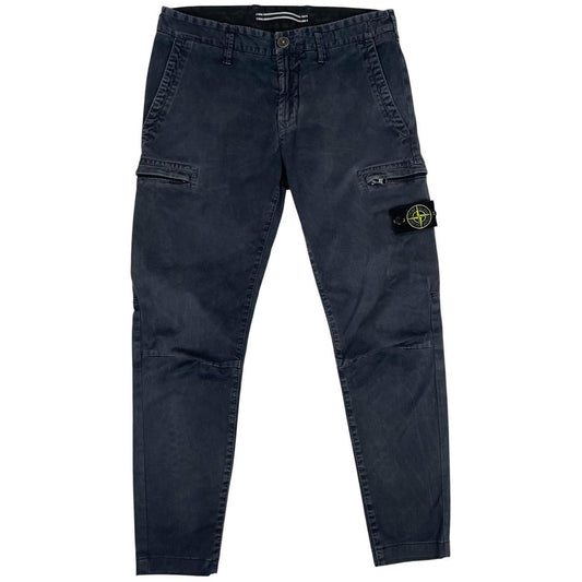 Stone Island AW 2020 Black Skinny Fit Cargo Trousers