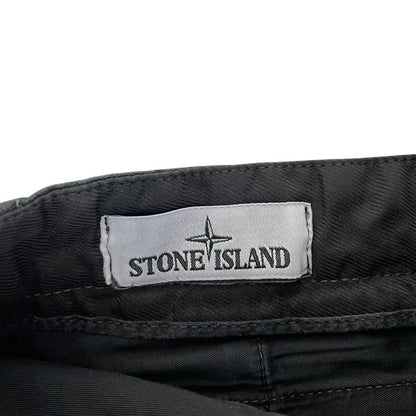 Stone Island AW 2019 Black Skinny Fit Cargo Trousers