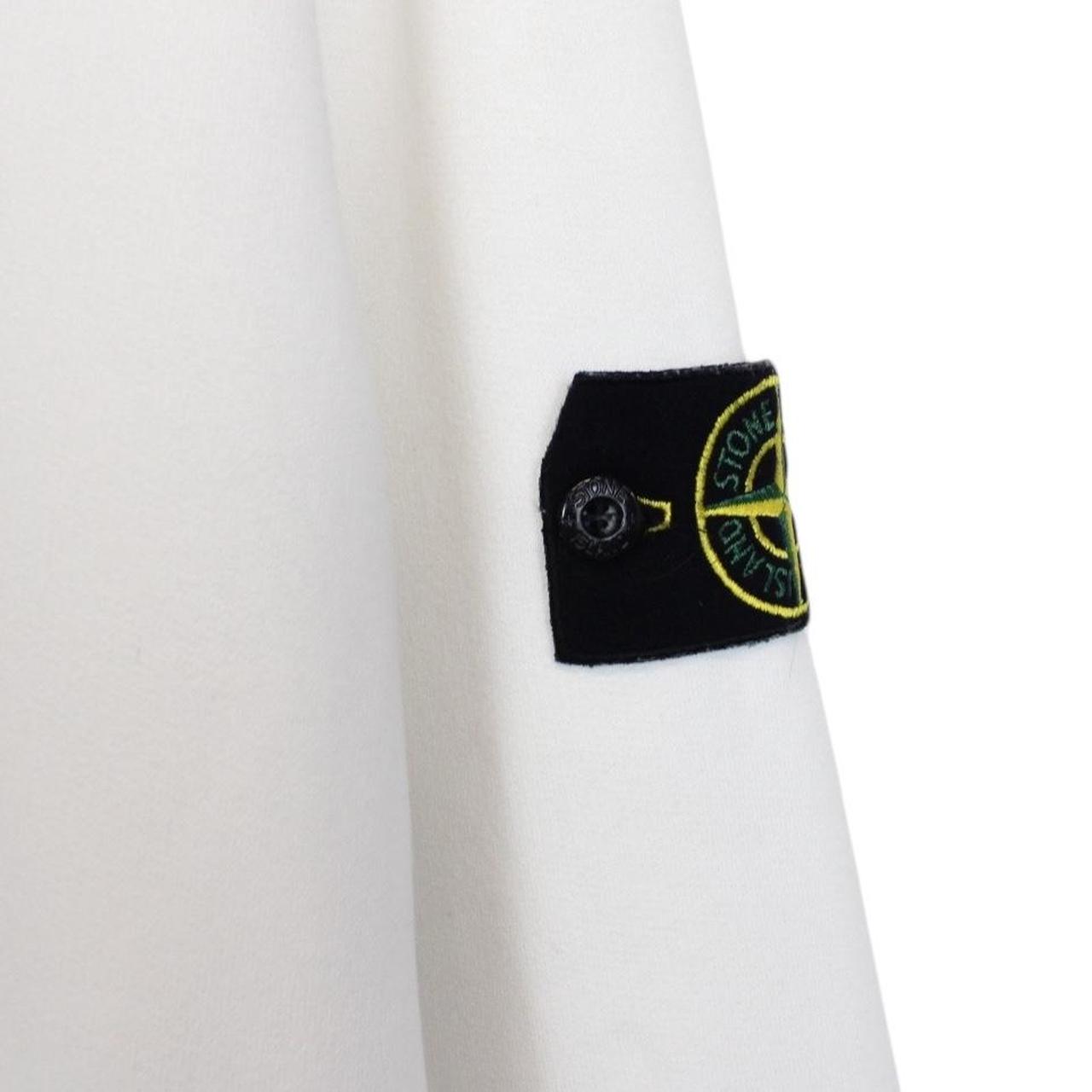 Stone Island AW 2021 White Cotton Sweatshirt Jumper