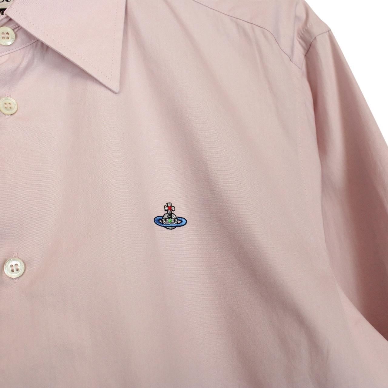 Vivienne Westwood Pink Long Sleeve Orb Cotton Shirt