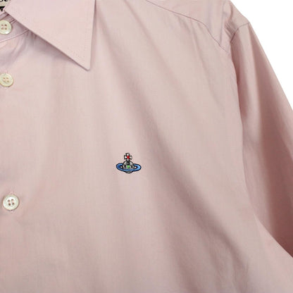 Vivienne Westwood Pink Long Sleeve Orb Cotton Shirt