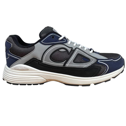 Dior B30 Navy Blue and Grey Mesh Trainers