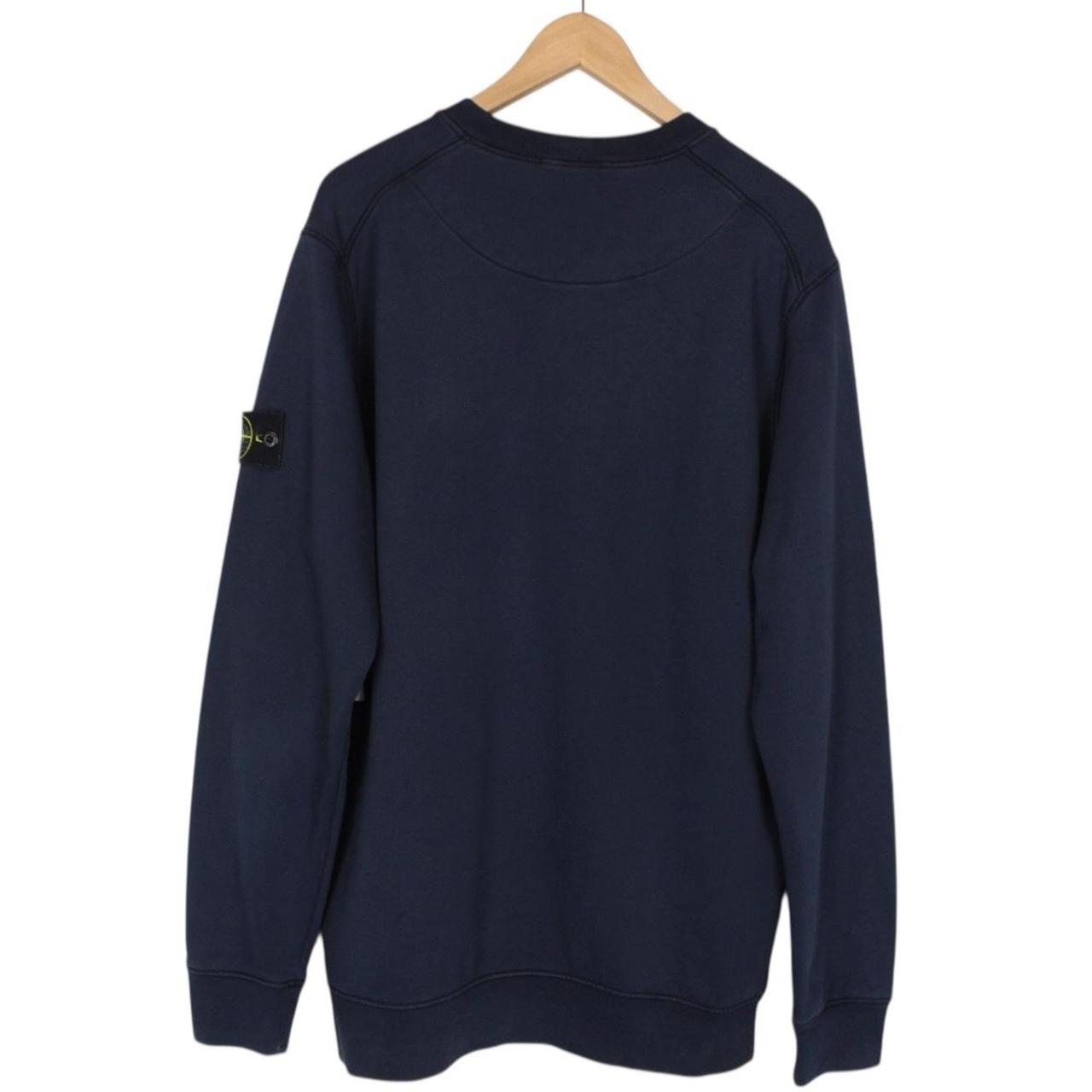 Stone Island SS 2021 Navy Blue Cotton Sweatshirt Jumper