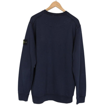 Stone Island SS 2021 Navy Blue Cotton Sweatshirt Jumper