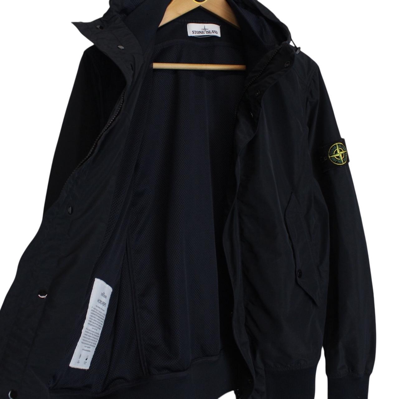 Stone Island SS 2016 Navy Blue Micro Reps Nylon Hooded Jacket