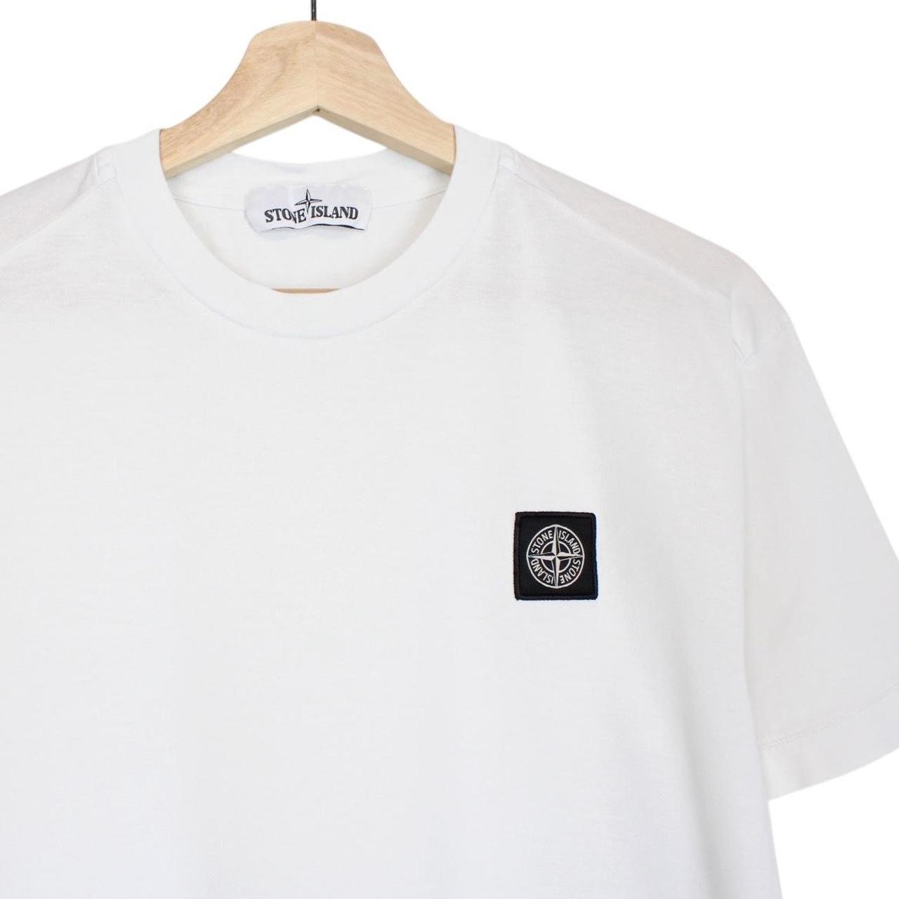 Stone Island SS 2020 White Short Sleeve Compass T-Shirt