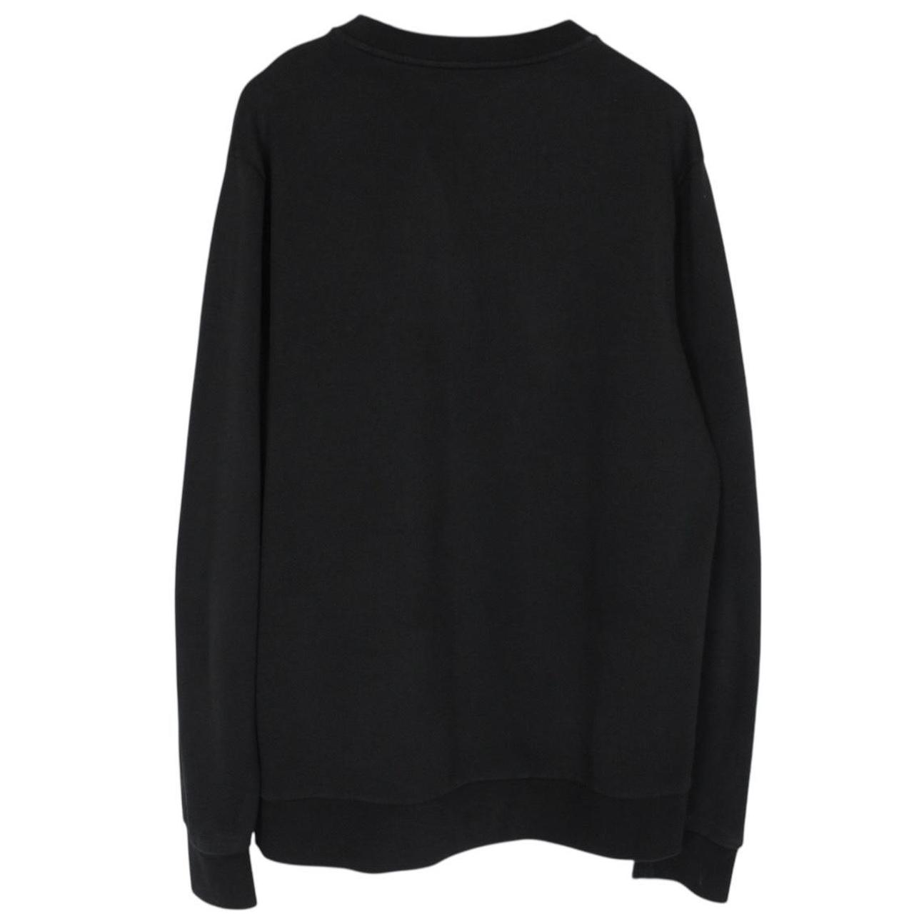 Moncler Black Cotton Logo Embroidered Sweatshirt Jumper