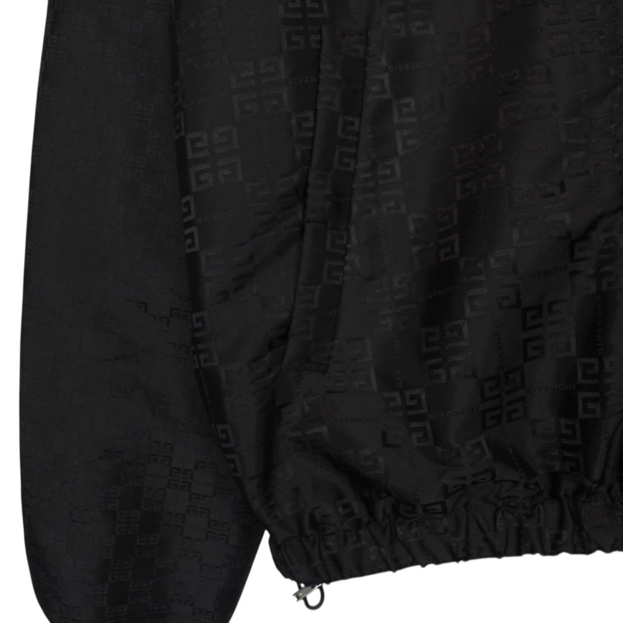Givenchy Paris Black Reversible 4G Emblem Nylon Windbreaker Jacket