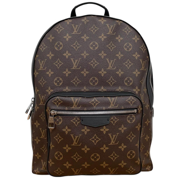 Louis Vuitton 2016 Brown and Black Monogram Coated Canvas Josh Backpack