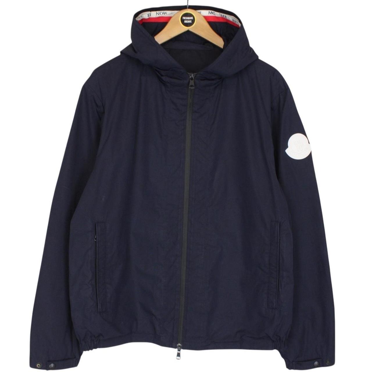 Moncler Carles Navy Blue Full Zip Hooded Jacket