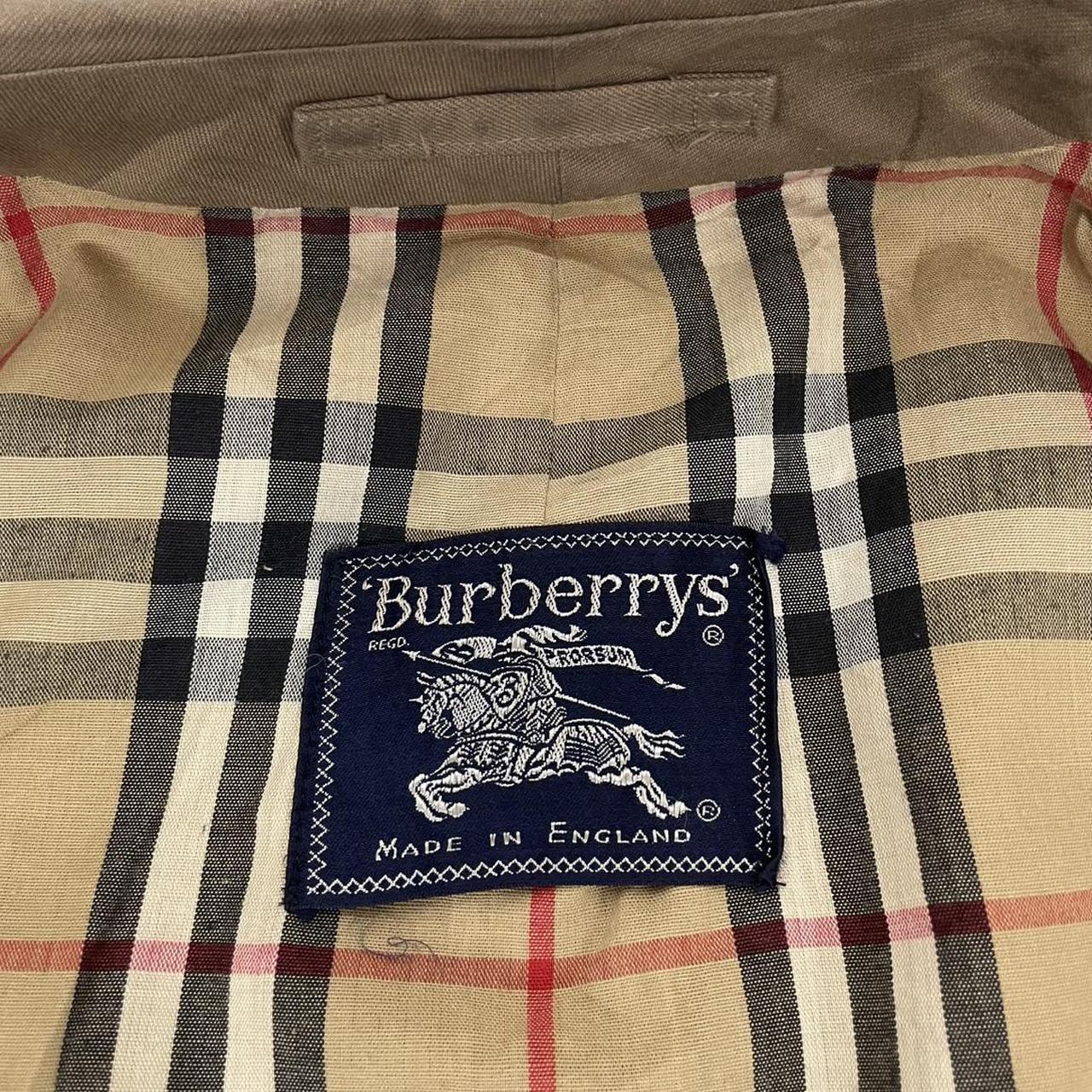 Vintage 90s Burberry Tan Brown Single Breasted Trench Coat