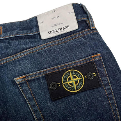 Stone Island AW 2017 Navy Blue Slim Fit Denim Jeans