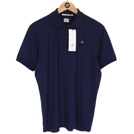 CP Company Navy Blue Short Sleeve Tacting Polo Shirt