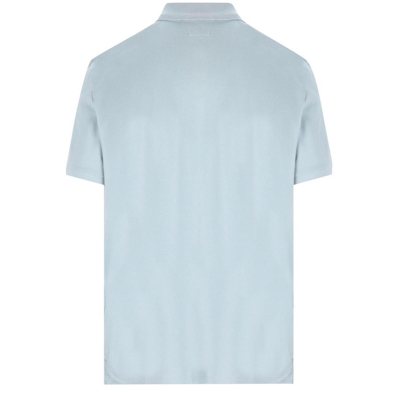 CP Company Light Blue Stretch Cotton Piquet Polo Shirt