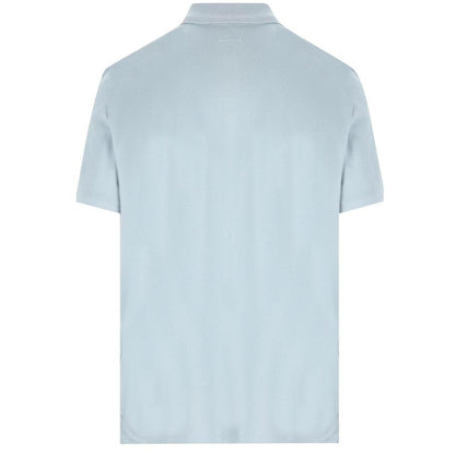 CP Company Light Blue Stretch Cotton Piquet Polo Shirt