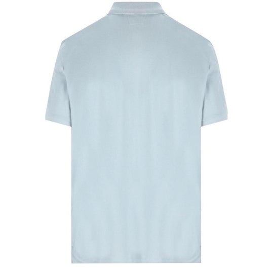 CP Company Light Blue Stretch Cotton Piquet Polo Shirt