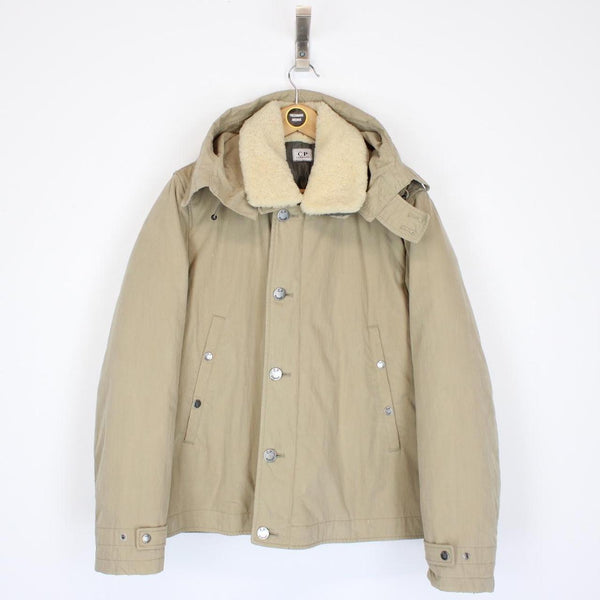 Vintage CP Company AW 2006 Beige Piuma D’oca Shearling Down Lined Jacket