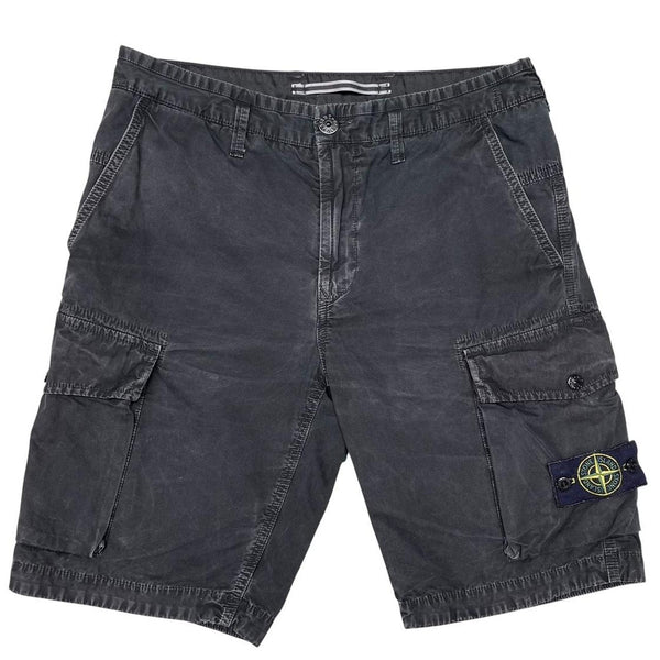 Stone Island SS 2019 Black Bermuda Cotton Cargo Shorts