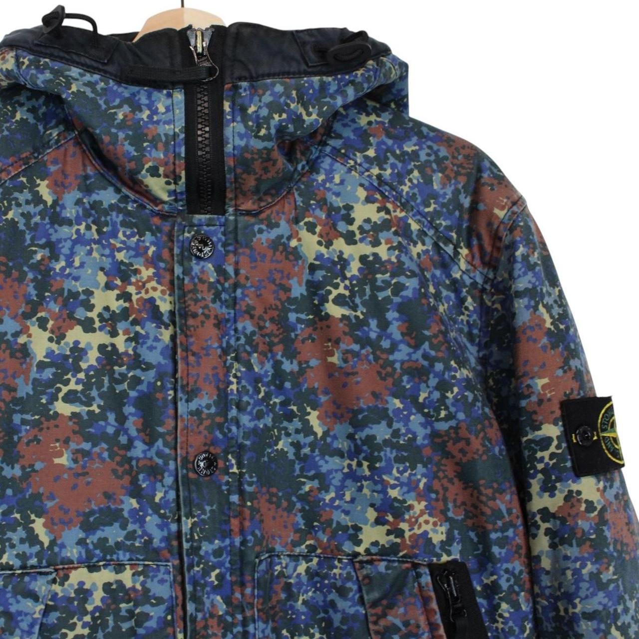 Stone Island AW 2013 Multicoloured Raso Gommato Camo OVD Jacket