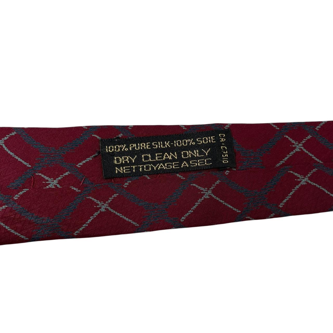 Vintage Giorgio Armani Burgundy Silk Tie