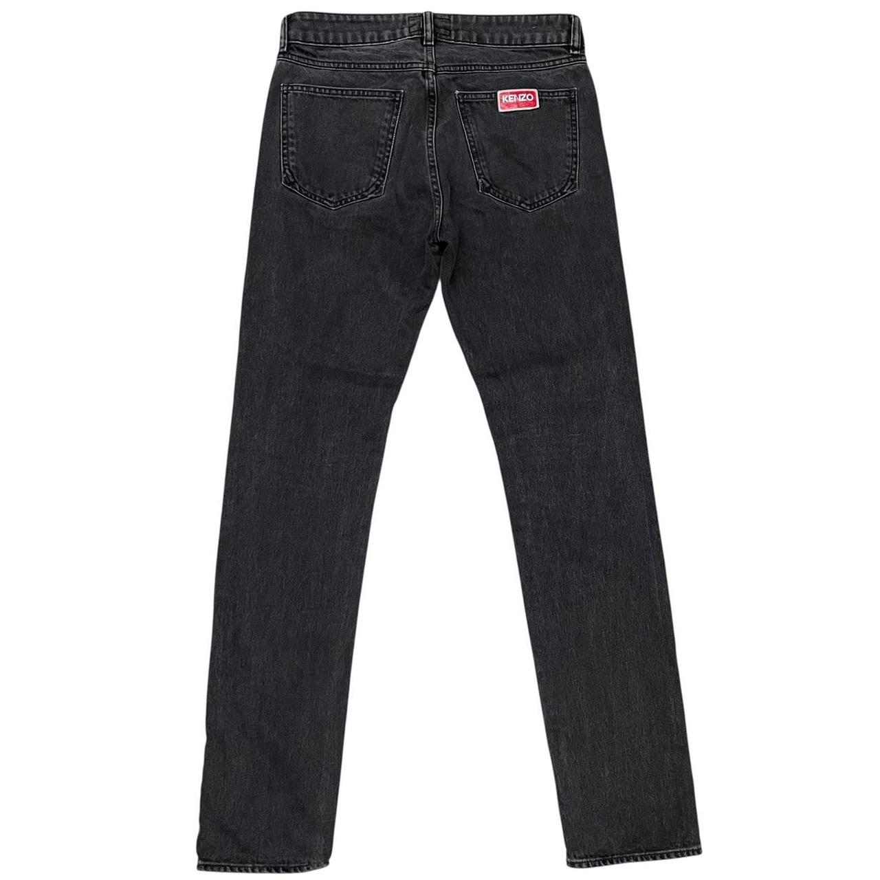 Kenzo Bara Dark Grey Slim Fit Denim Jeans