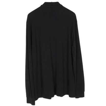 Stone Island AW 2014 Black Long Sleeve Compass Polo Shirt