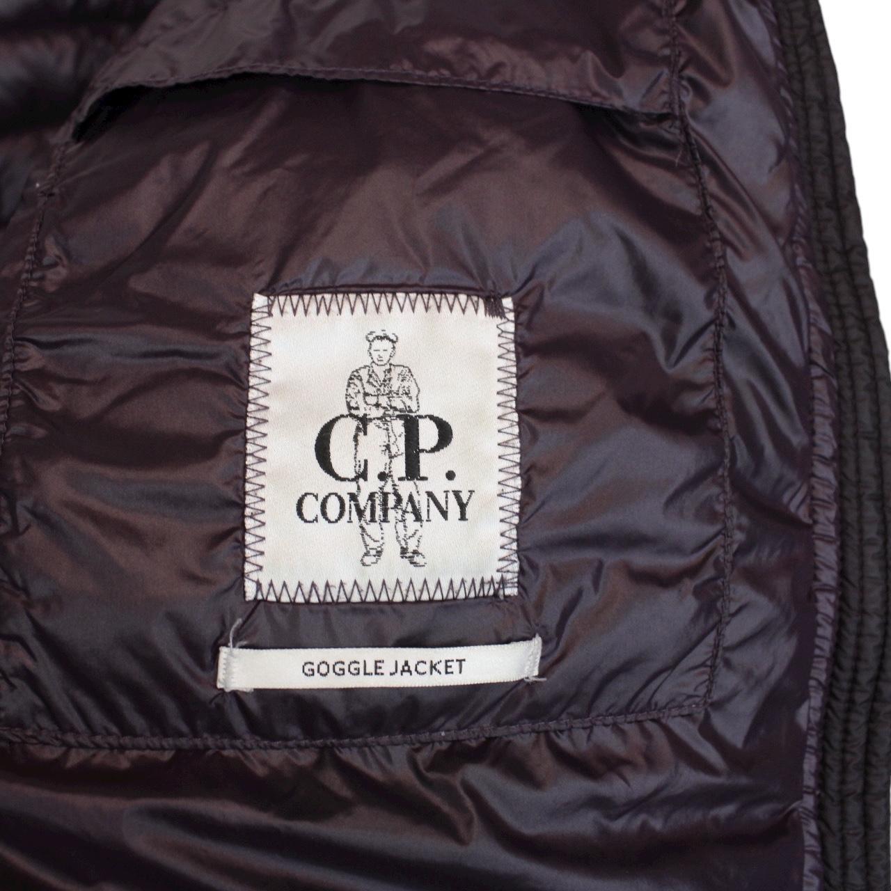 CP Company Plum Purple DD Shell Full Zip Down Goggle Jacket