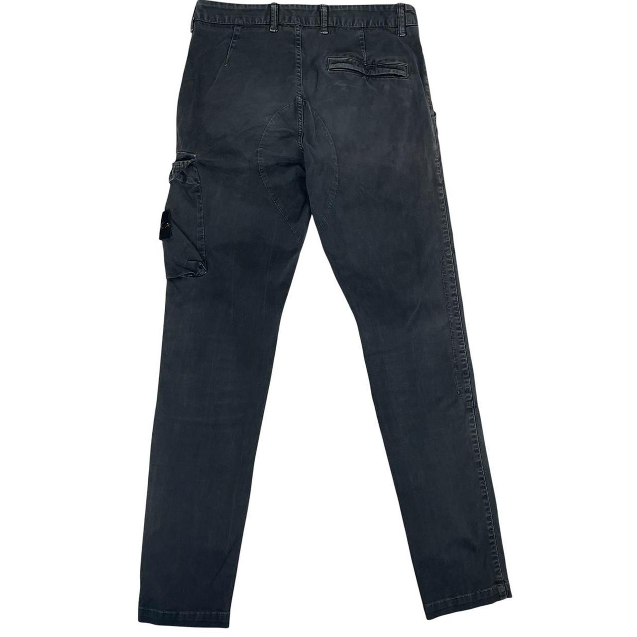 Stone Island AW 2019 Black Slim Fit Cargo Trousers