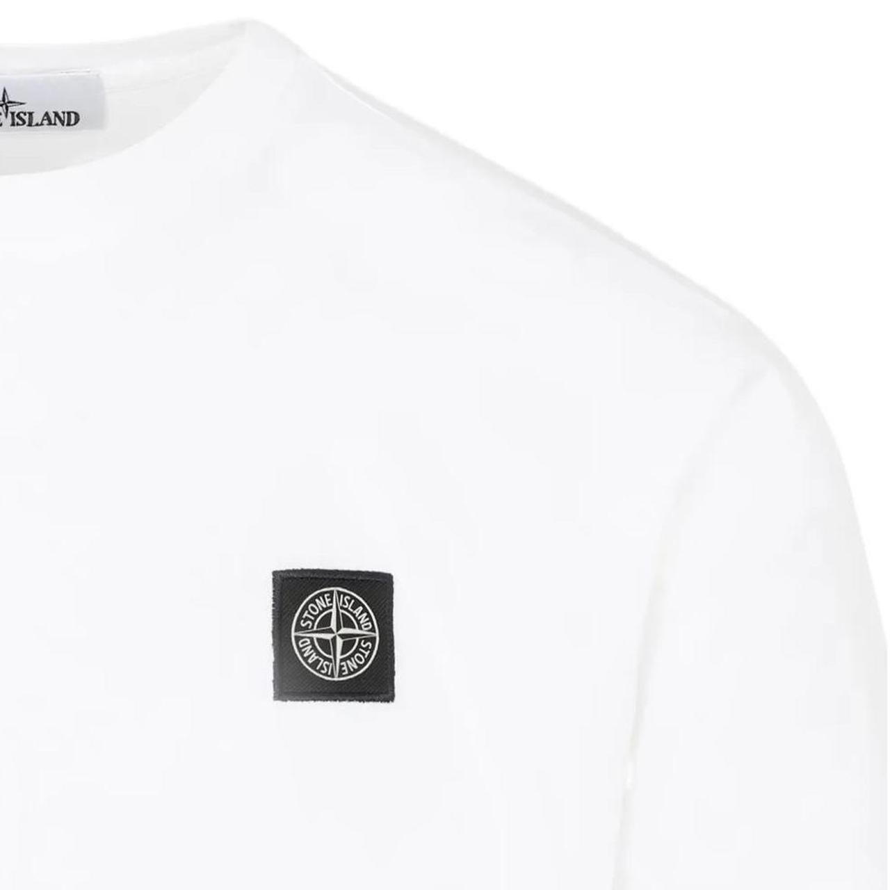 Stone Island SS26 White Short Sleeve 60/2 Compass T-Shirt