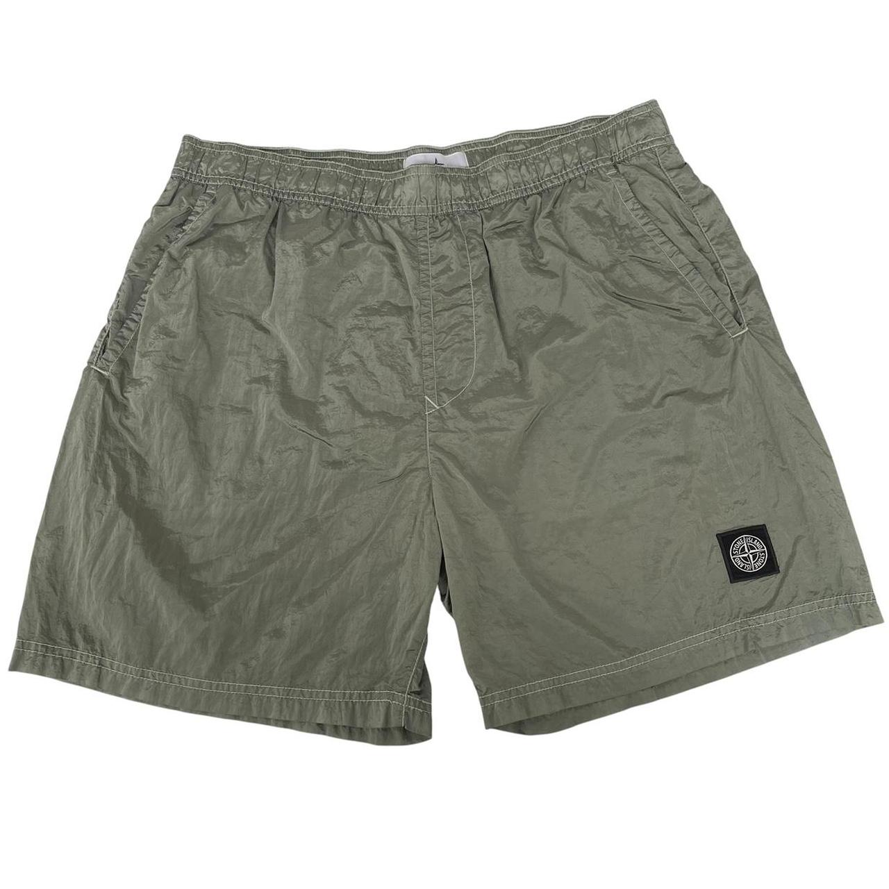 Stone Island Green Nylon Metal Swim Shorts