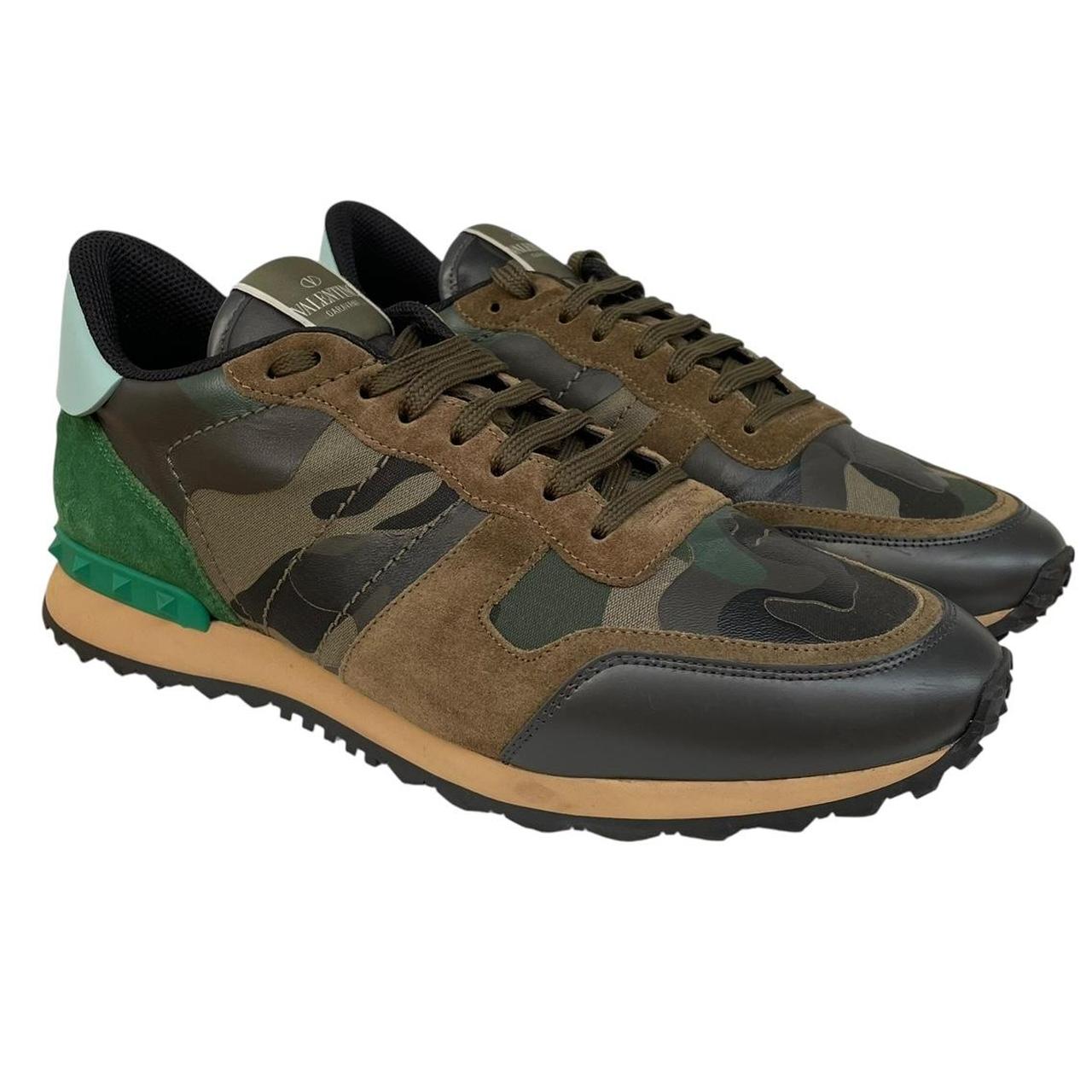 Valentino Garavani Rockrunner Green Camouflage Trainers