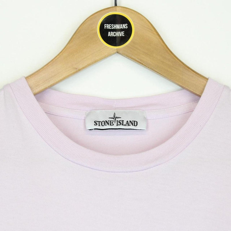 Stone Island SS 2022 Pink Short Sleeve Compass T-Shirt